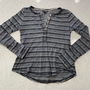 Lucky Brand Long Sleeve Henley Top Size M